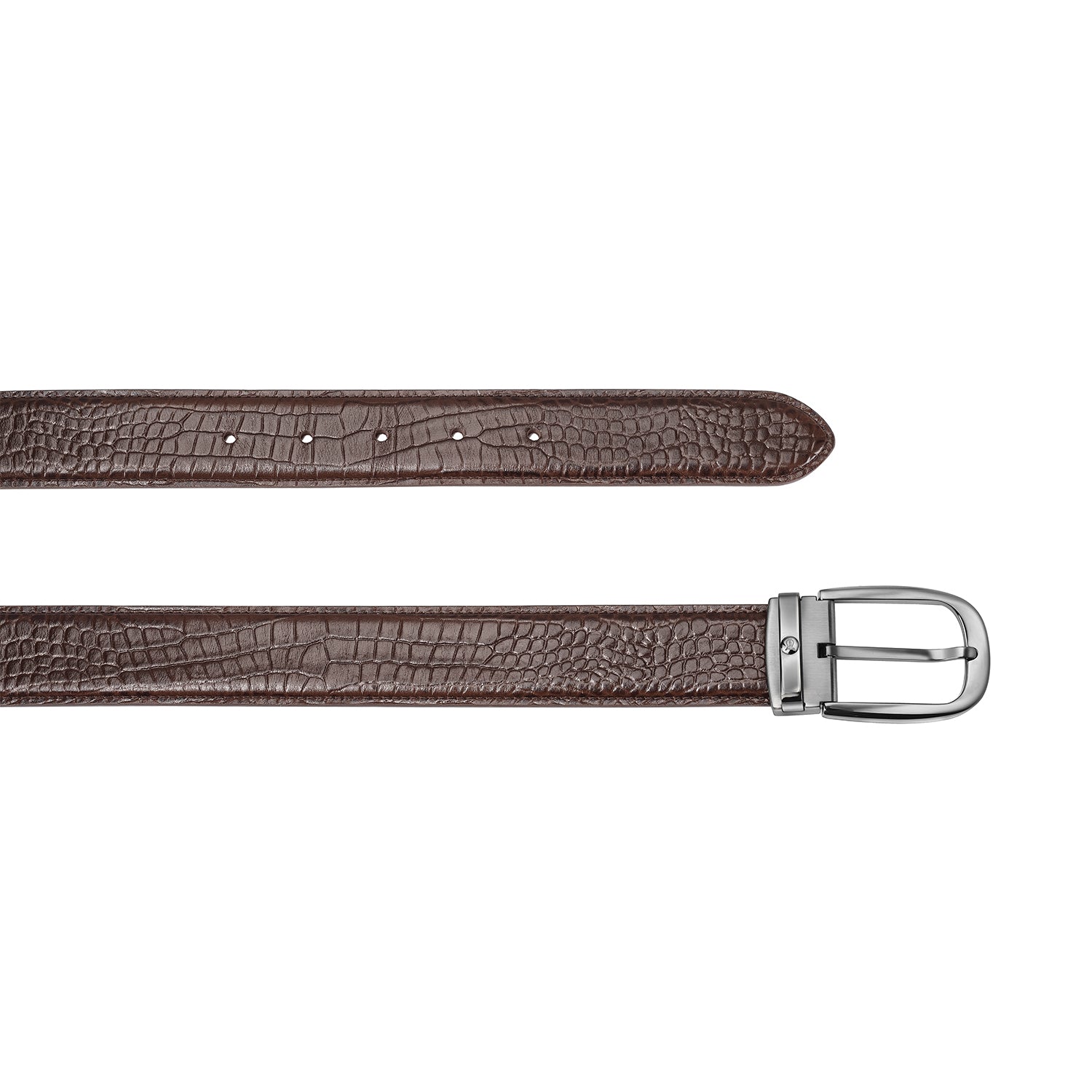 Mandeville Croc-Textured Belt