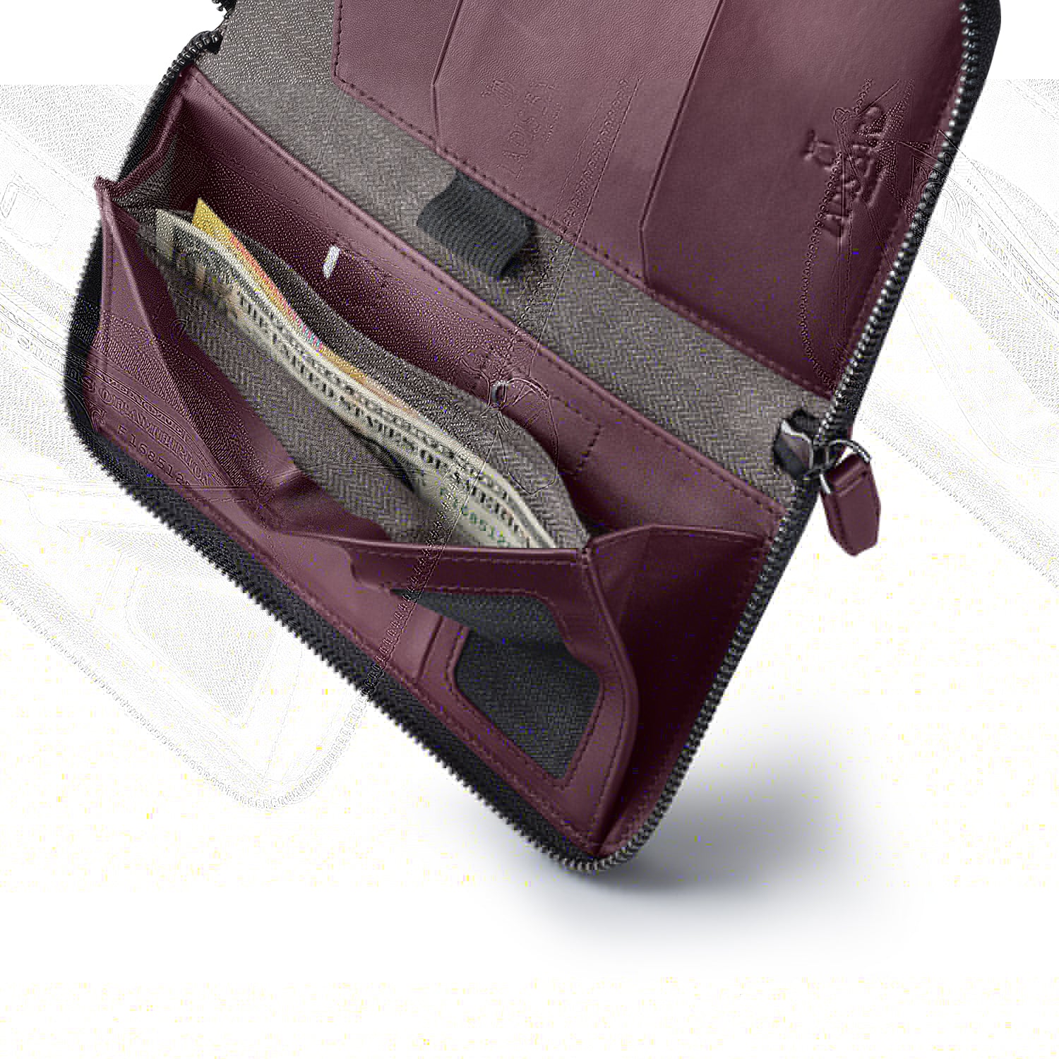 Enigma Passport Wallet - Bordeaux