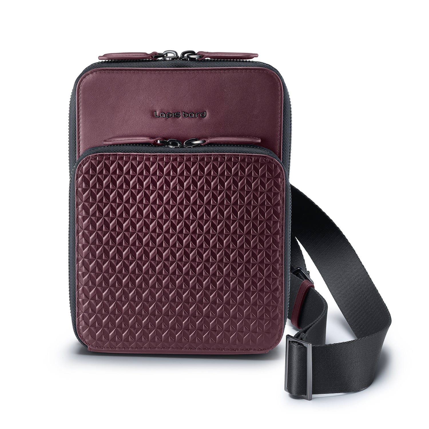 Enigma Crossbody Travel Bag - Bordeaux