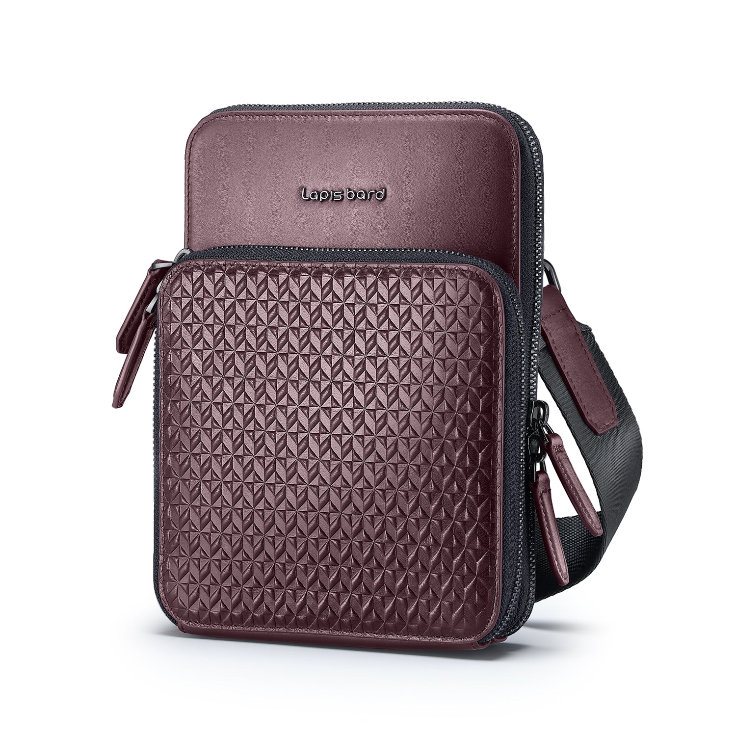 Enigma Crossbody Travel Bag - Bordeaux