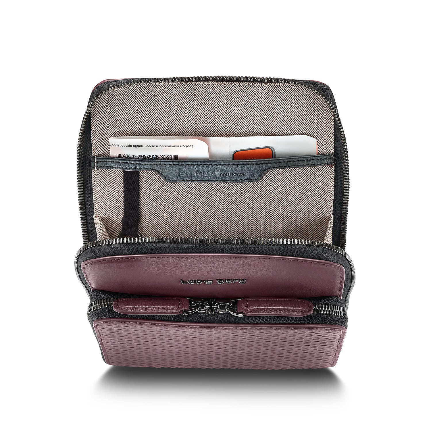Enigma Crossbody Travel Bag - Bordeaux