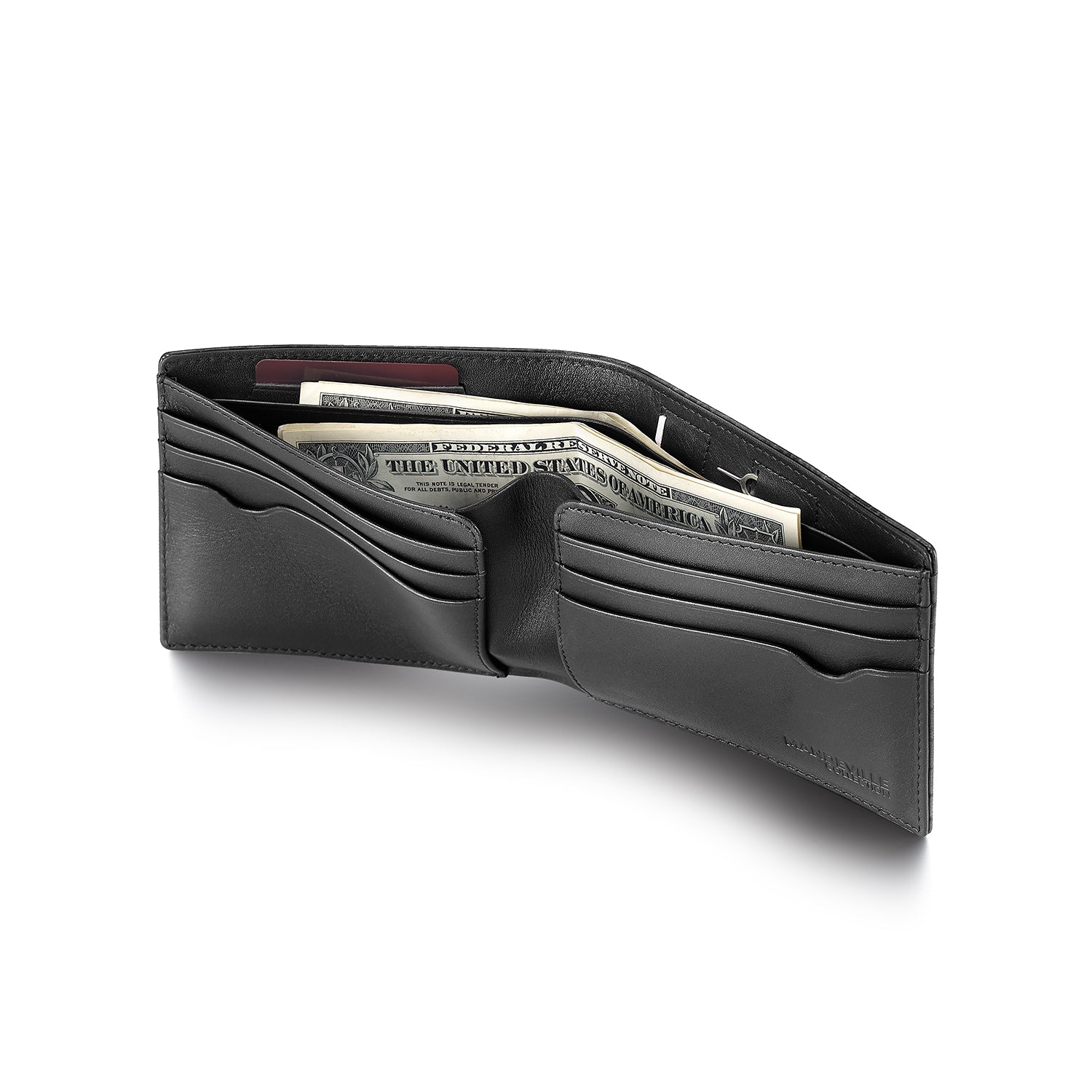 Mandeville Noir Wallet with Extra Credit Card Holder