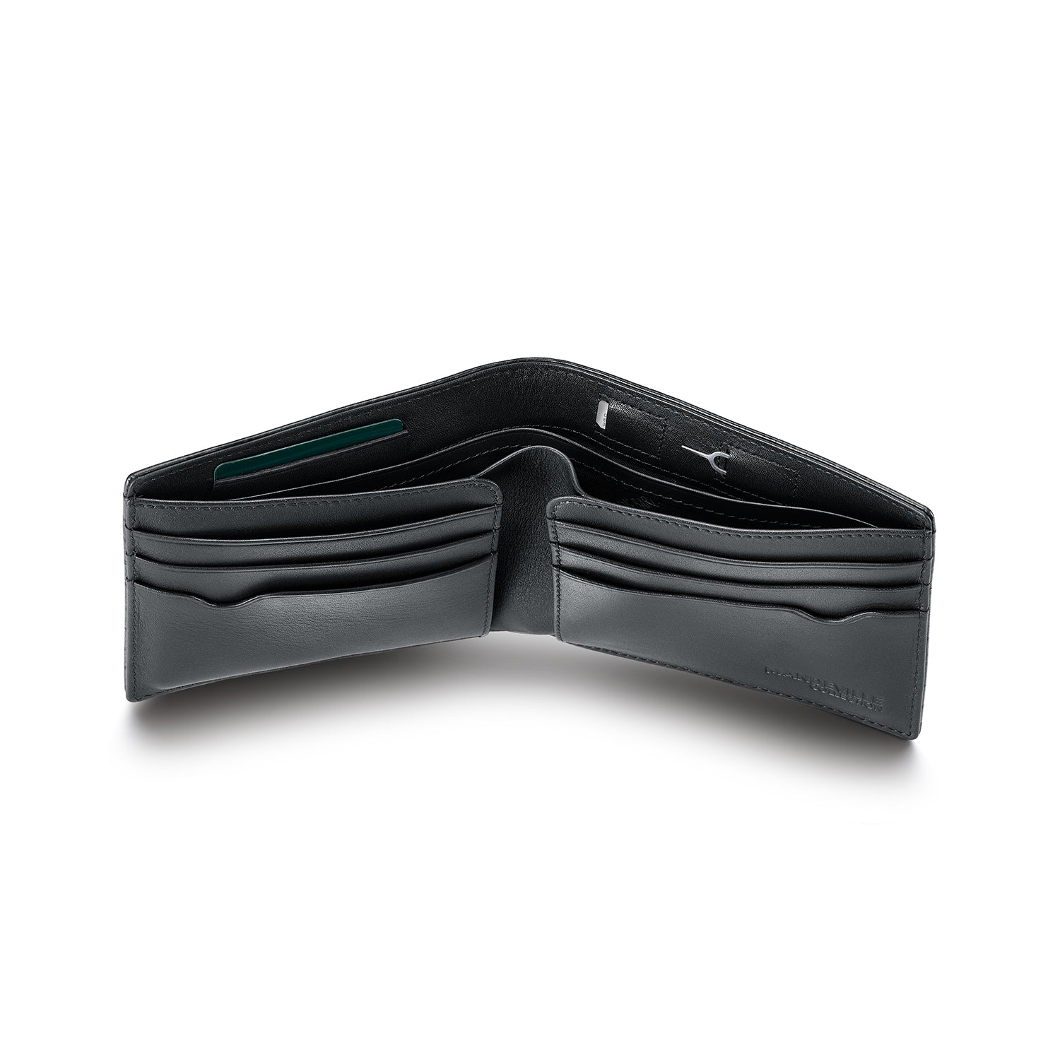 Mandeville Noir Wallet with Extra Credit Card Holder