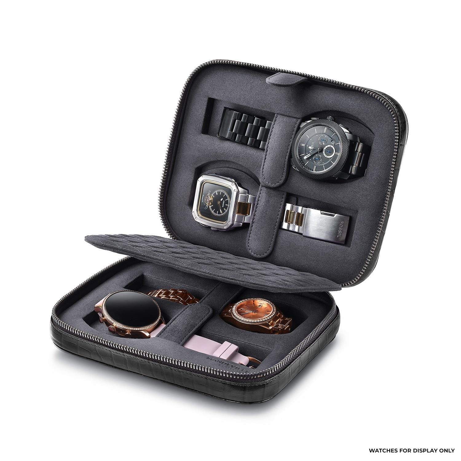 Mandeville Noir Watchcase (4 Slots)