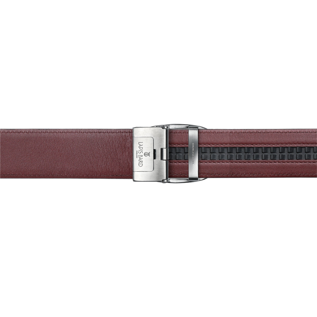 Nova Shiny Chrome Autolock Buckle With Mandeville Black Leather Strap