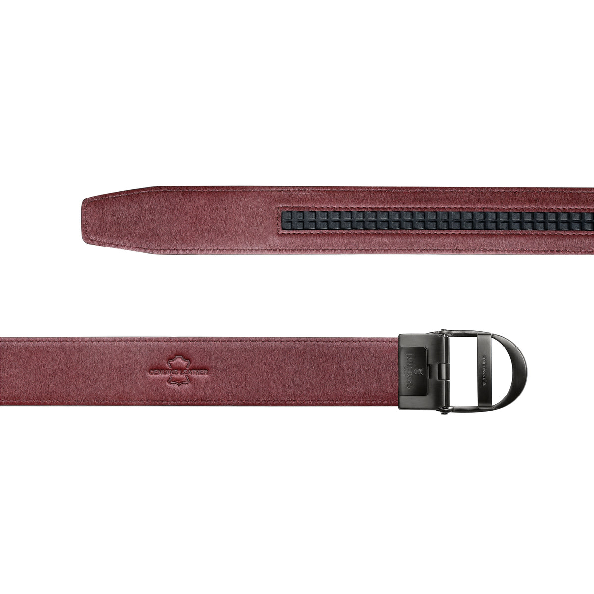 Nova Shiny Gunmetal Autolock Buckle With Mandeville Brown Leather Strap