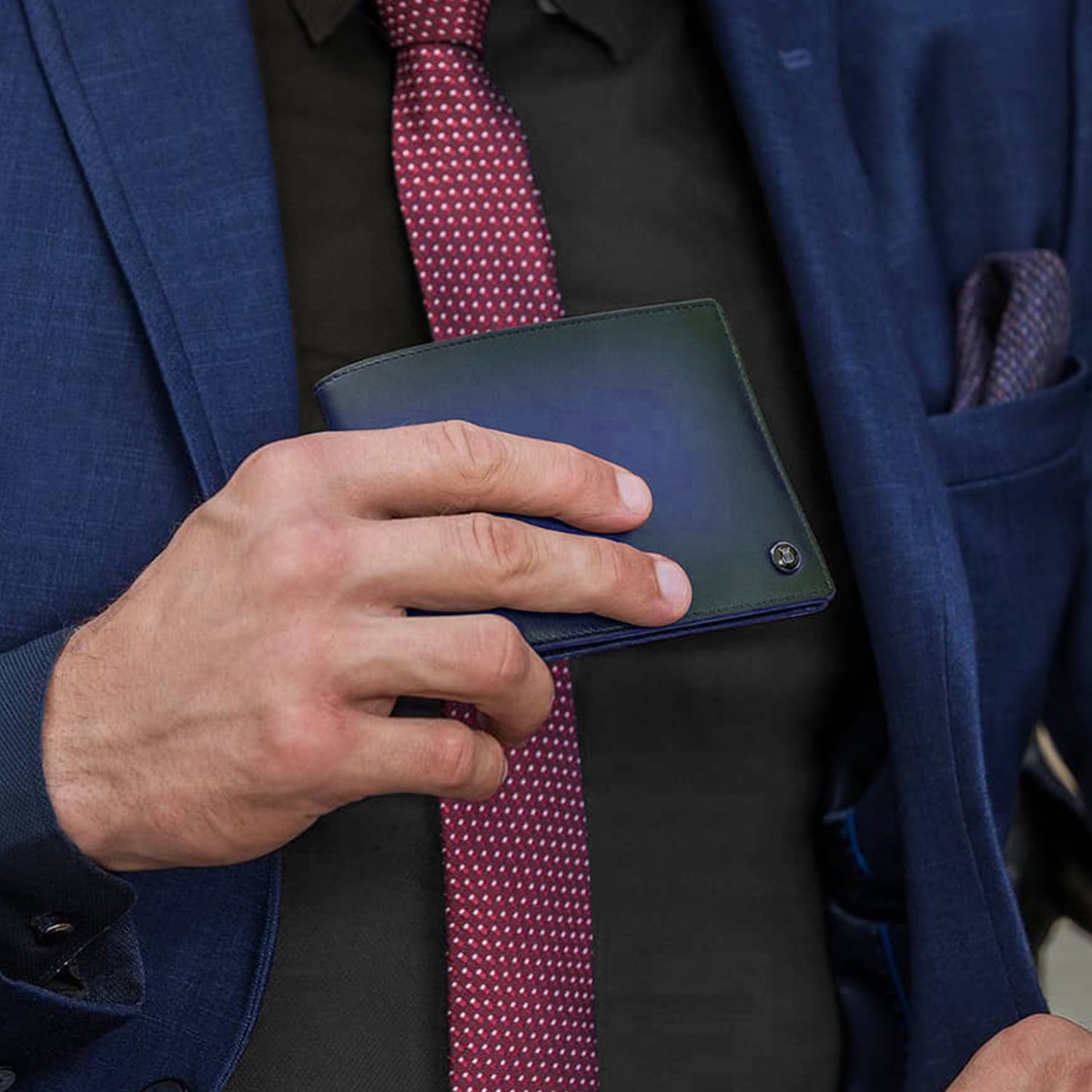 Ducorium Blue Bifold Wallet