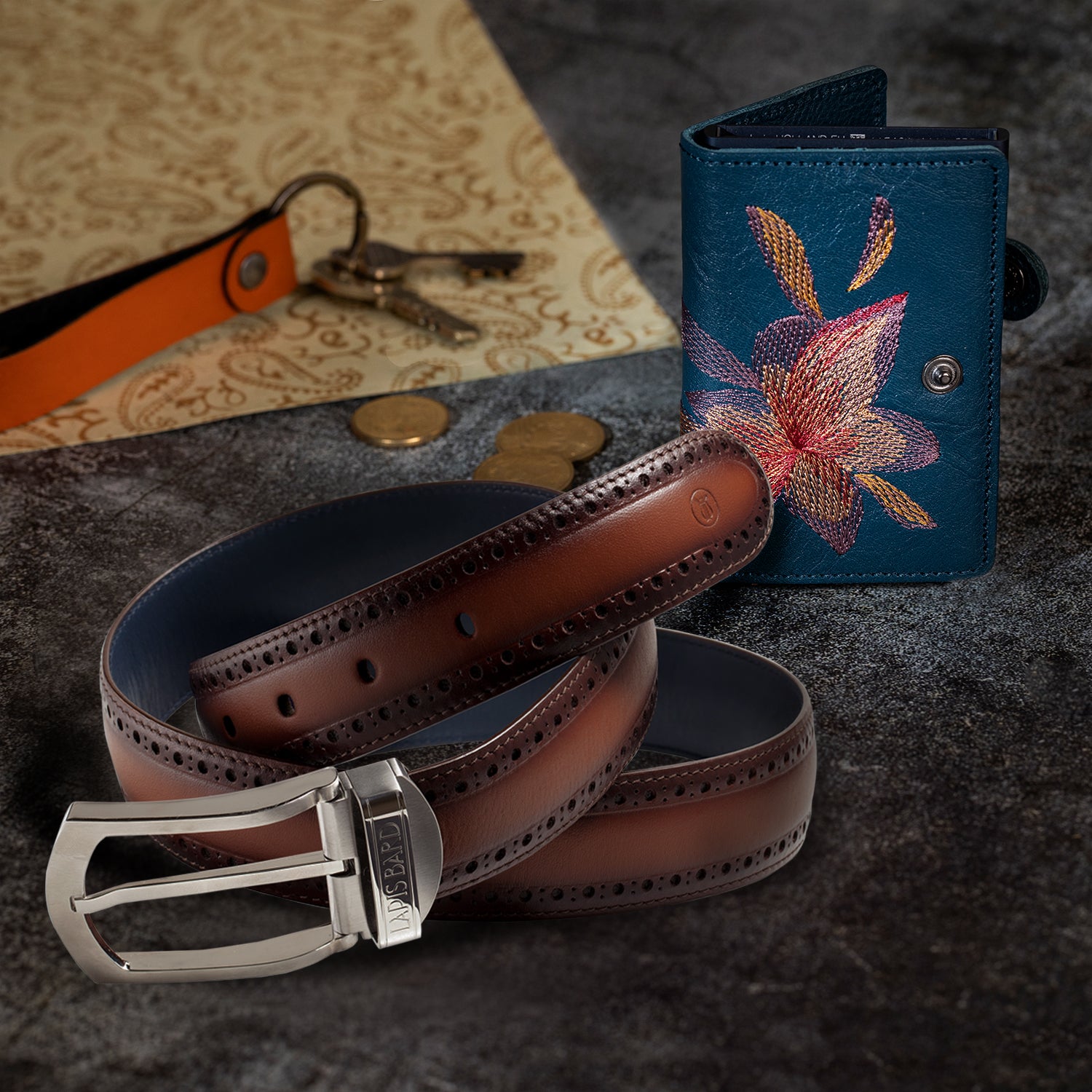 Buy Southwark Brogue Leather Belt Online