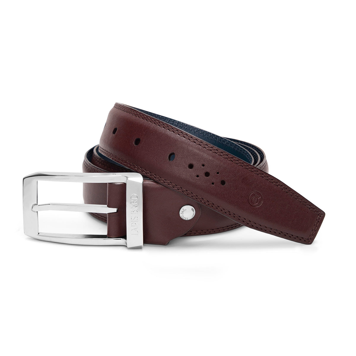 Knightsbridge Heritage Navy Leather Belt