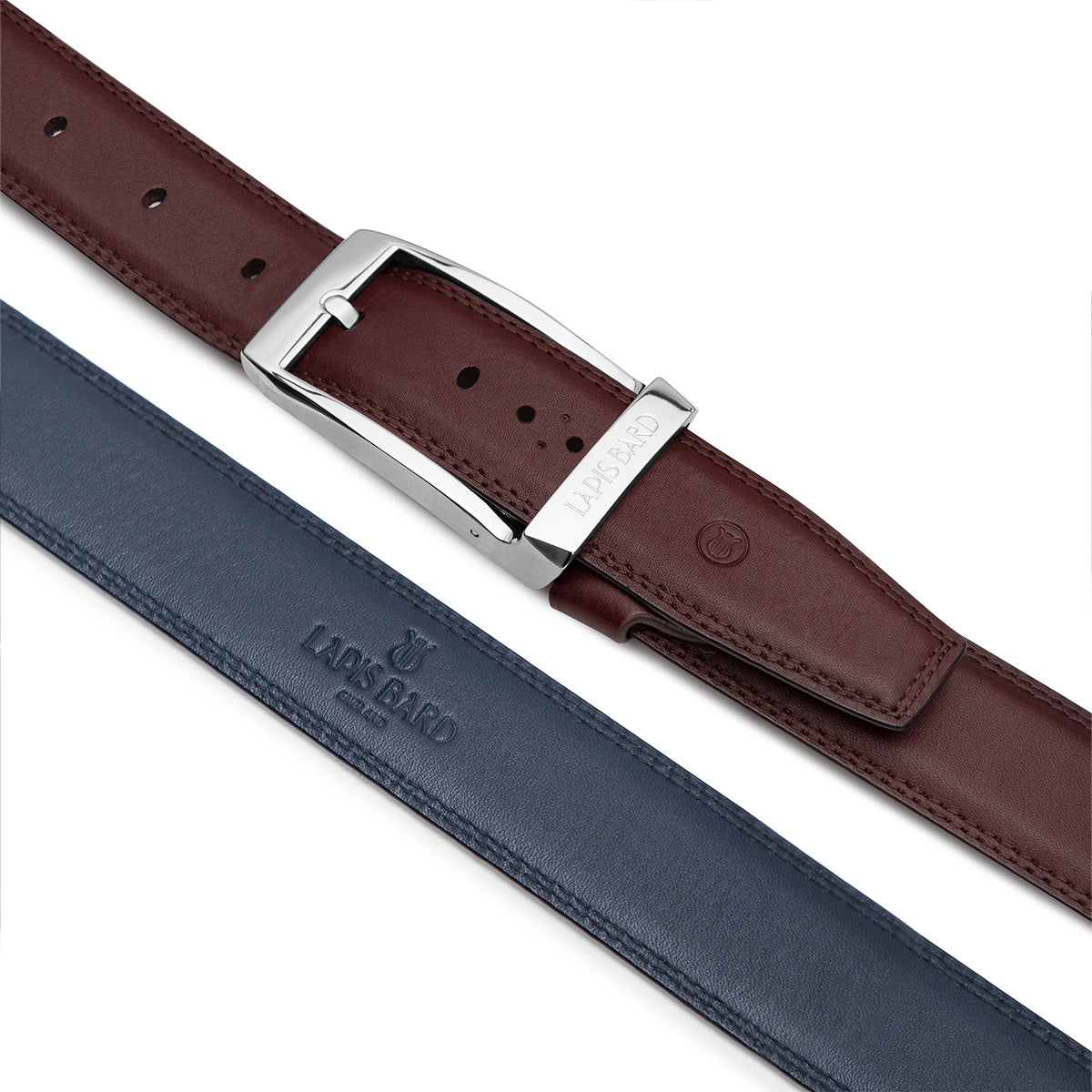 Knightsbridge Heritage Navy Leather Belt
