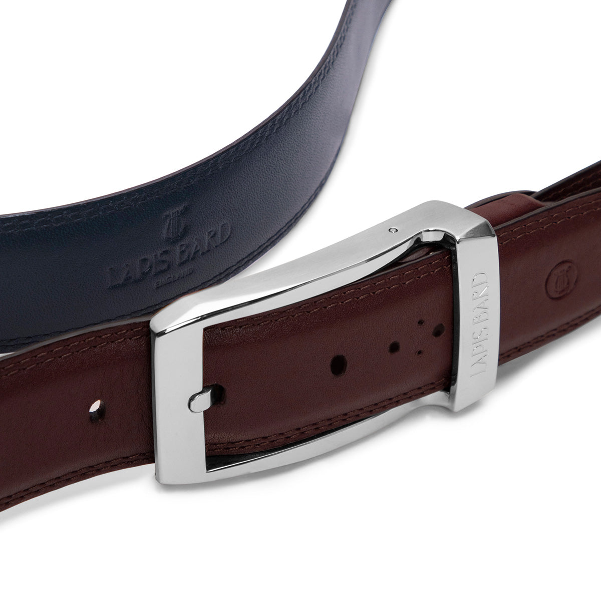 Knightsbridge Heritage Navy Leather Belt