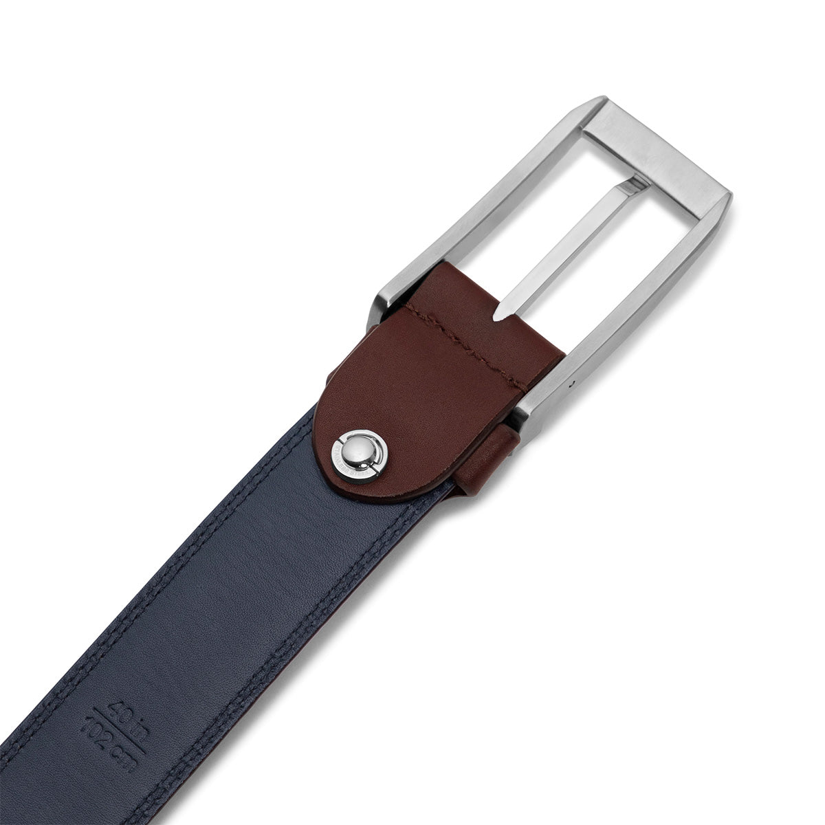Knightsbridge Heritage Navy Leather Belt