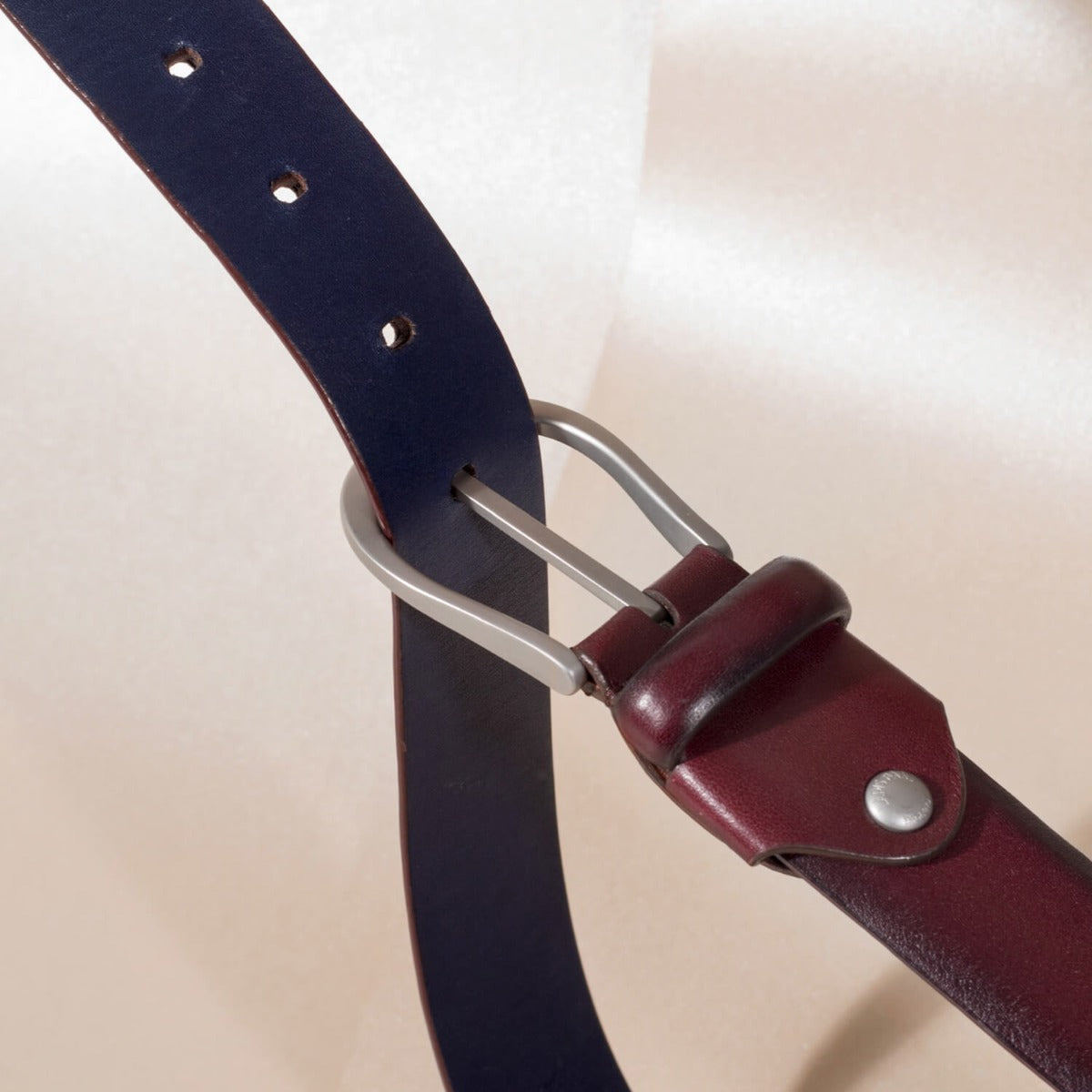 Sullivan Merlot Leather Belt