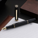 Contemporary Black and Gold Fountain Pen