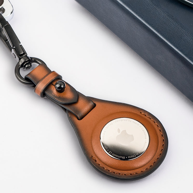 Cognac AirTag Holder