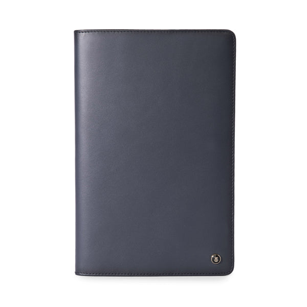 Navy Ducorium Leather Notebook Jacket