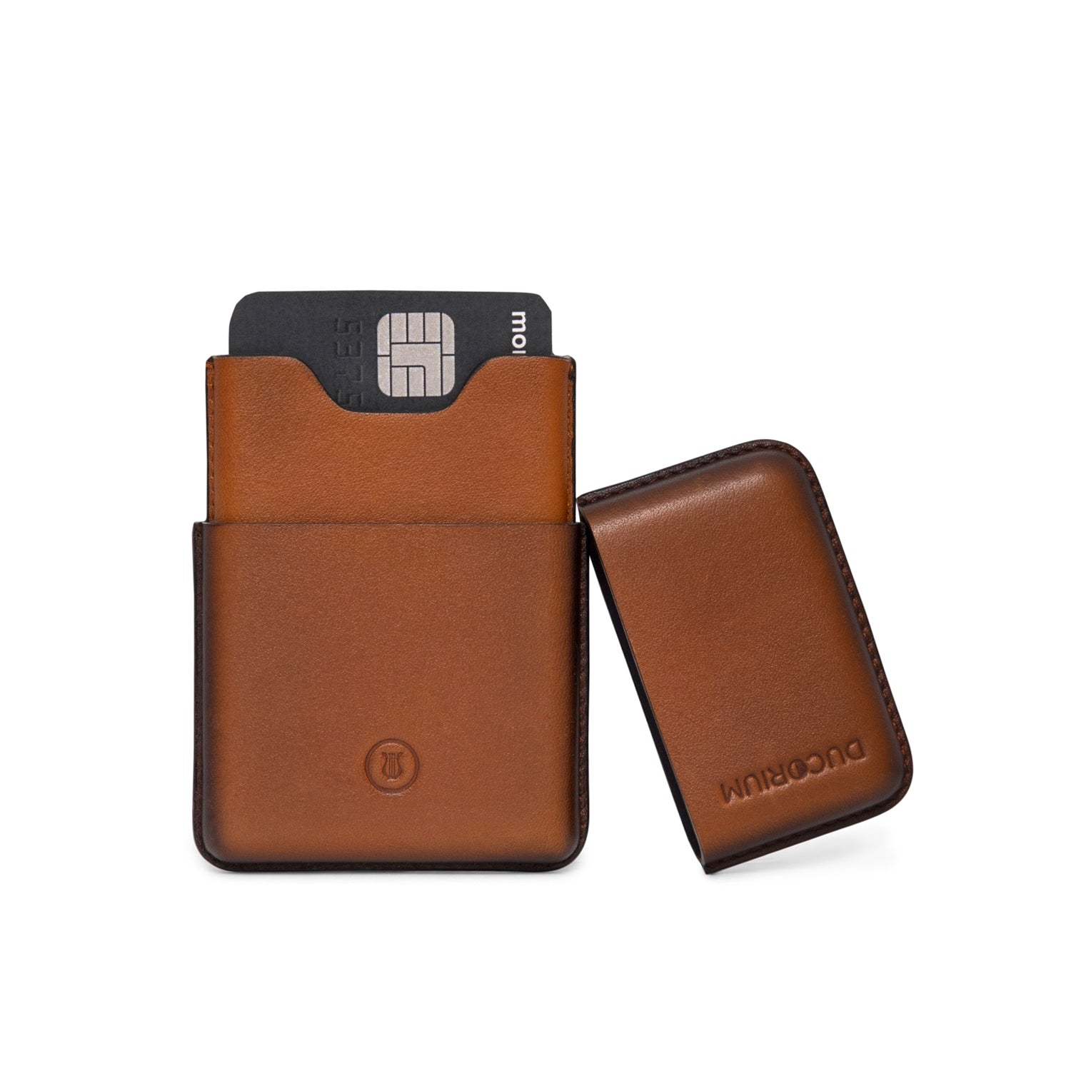 Ducorium Cognac Moulded Card Case