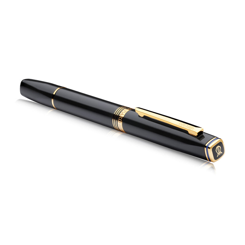 Contemporary Black and Gold Fountain Pen