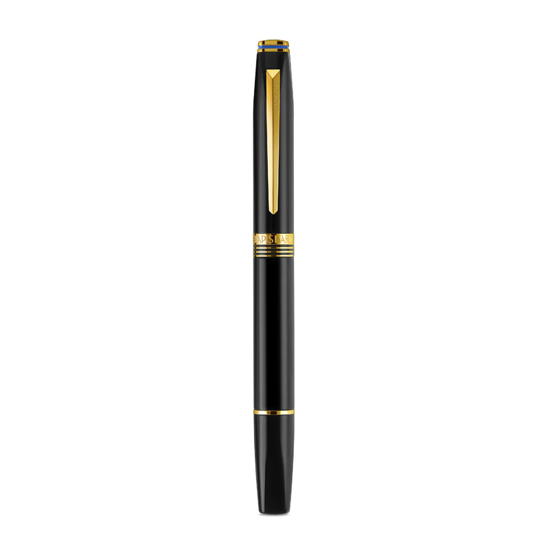 Contemporary Black and Gold Fountain Pen