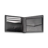 Carbon Black Bi-fold Coin Wallet