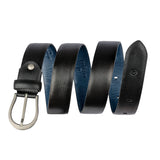 Sullivan Black Pebbled Leather Belt