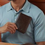 Mandeville Passport Wallet - Dark Brown