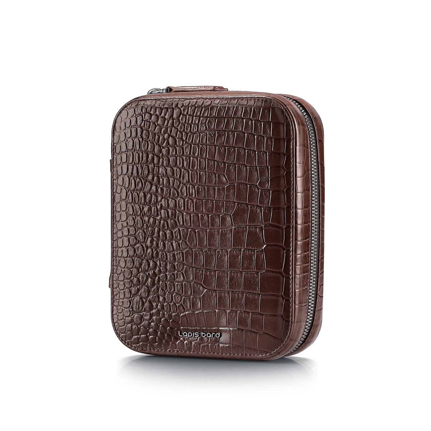 Mandeville Croc-Textured Watchcase (4 Slots)