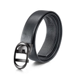 Nova Black Pebbled Leather Belt