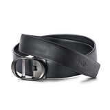 Nova Black Pebbled Leather Belt