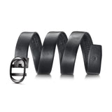 Nova Black Pebbled Leather Belt