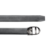 Nova Black Pebbled Leather Belt