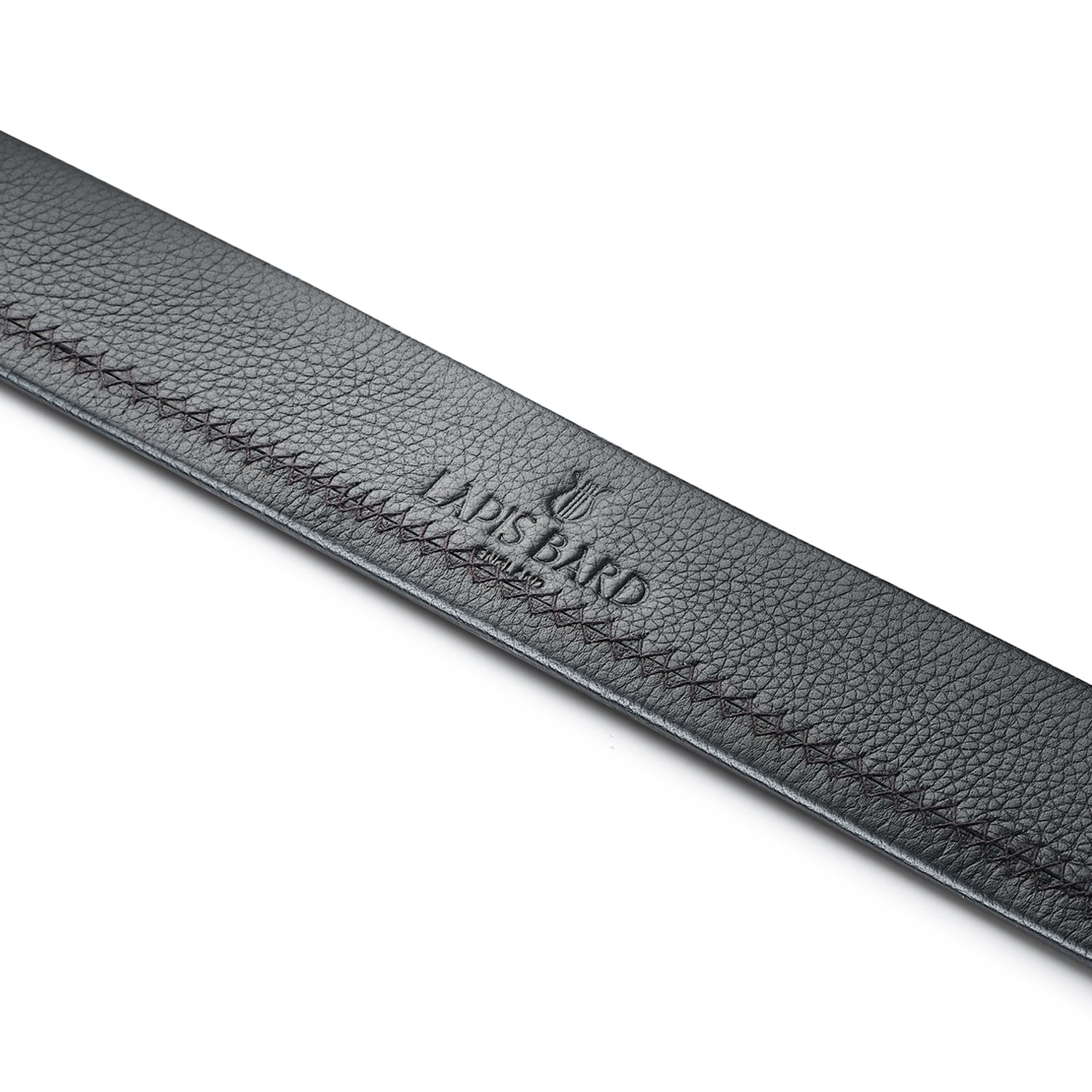 Nova Black Pebbled Leather Belt