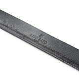 Nova Black Pebbled Leather Belt