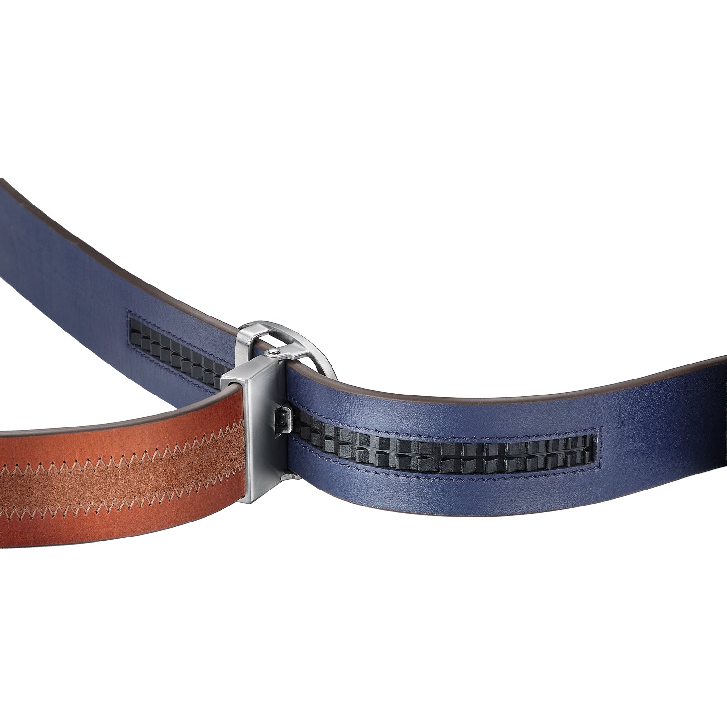 Nova Brown Auto-lock Leather Belt