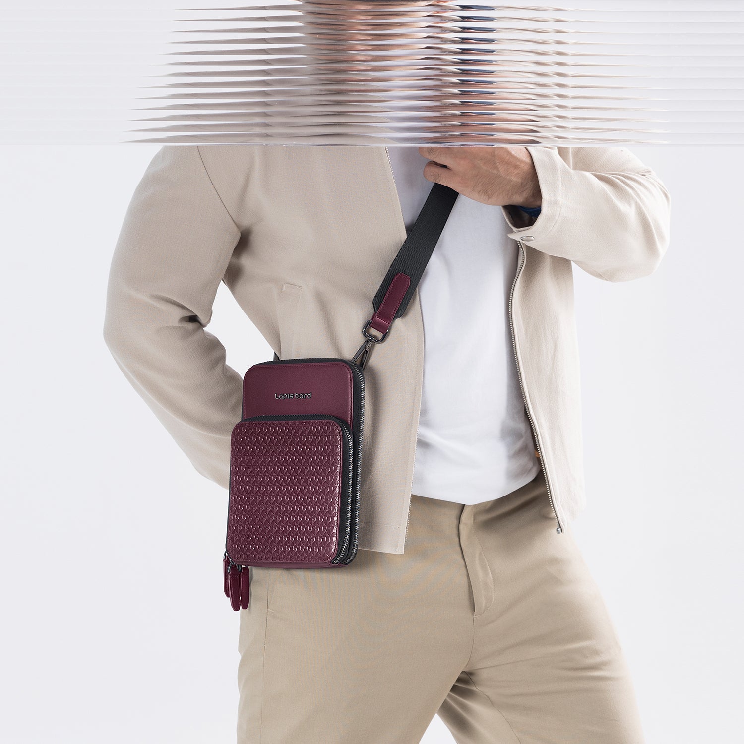 Enigma Crossbody Travel Bag - Bordeaux