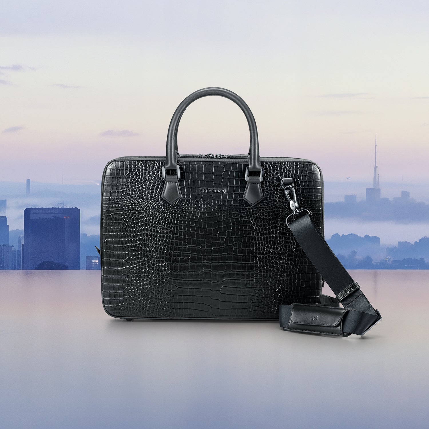 Mandeville Noir Laptop Bag (Single Compartment)