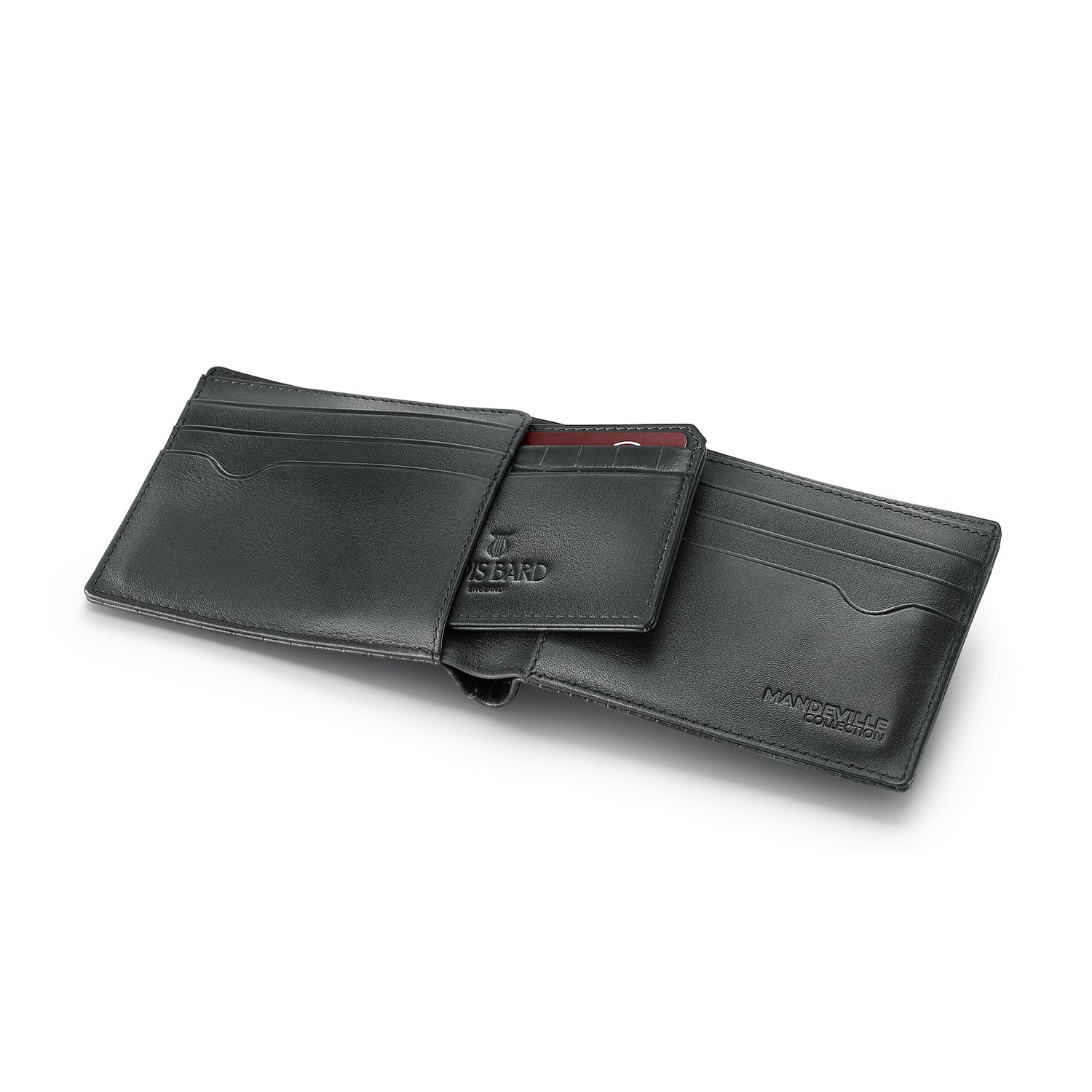Mandeville Noir Wallet with Extra Credit Card Holder