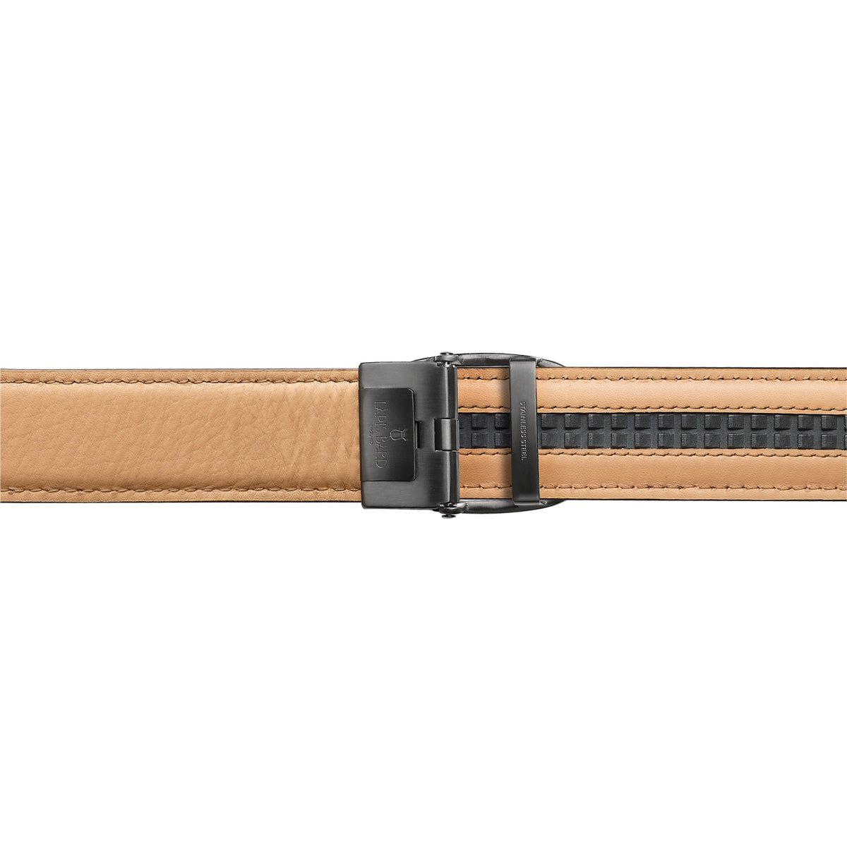 Nova Shiny Gunmetal Autolock Buckle With Cacao Dark Brown Leather Strap