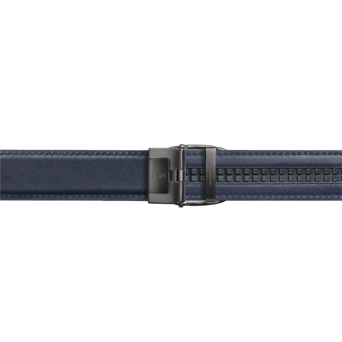 Nova Shiny Gunmetal Autolock Buckle With Midnight Navy Leather Strap