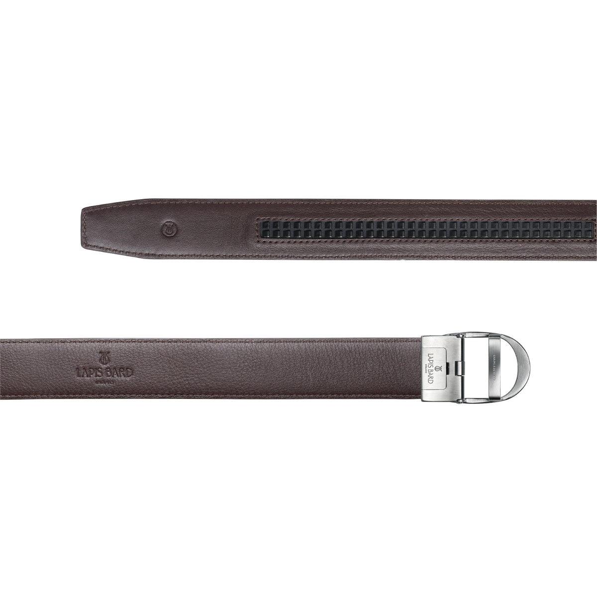 Nova Shiny Chrome Autolock Buckle With Brown Leather Strap