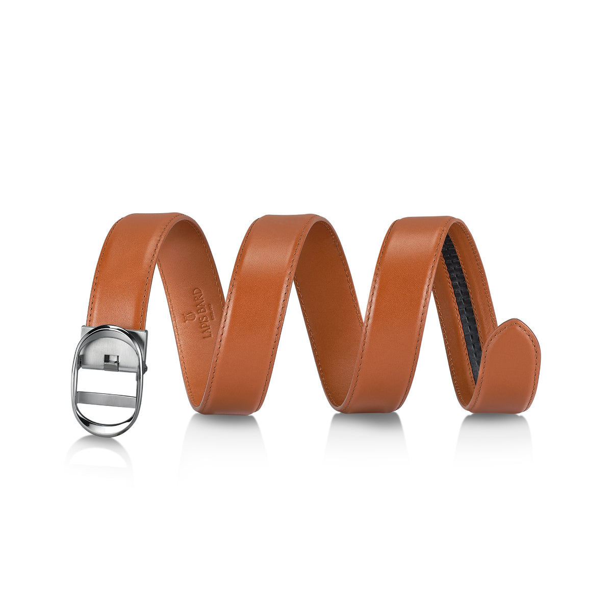 Nova Shiny Chrome Autolock Buckle With Tan Leather Strap