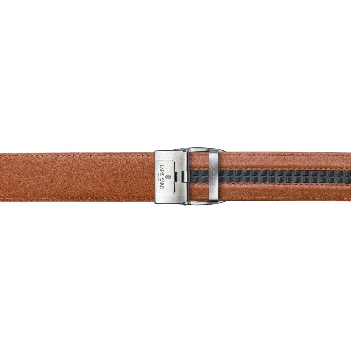 Nova Shiny Chrome Autolock Buckle With Tan Leather Strap
