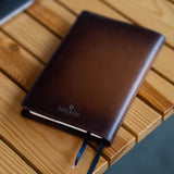 Cognac Ducorium Leather Notebook Jacket