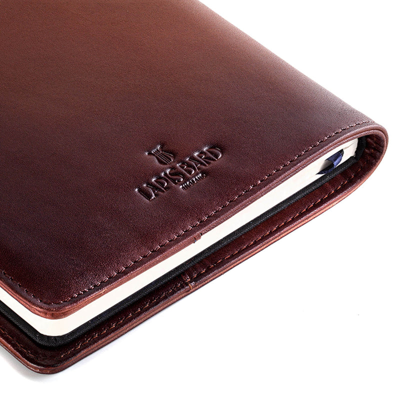 Cognac Ducorium Leather Notebook Jacket