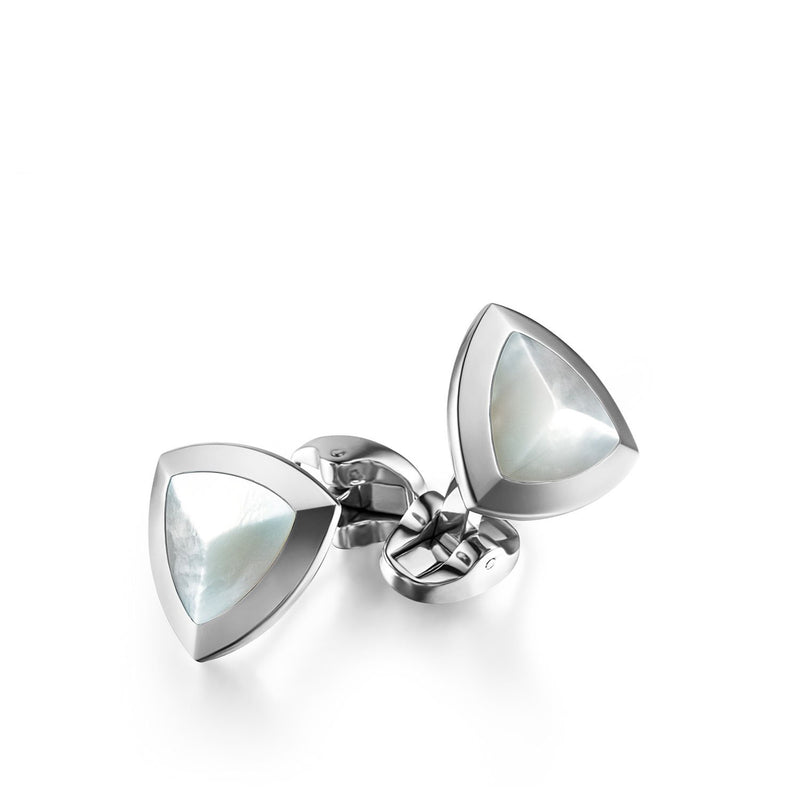 Basildon Palladium Pearl Cufflinks