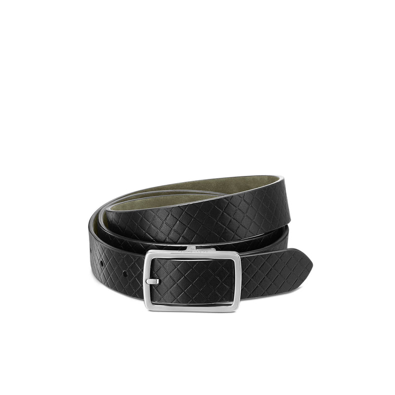 Wellington Crosshatch Leather Belt