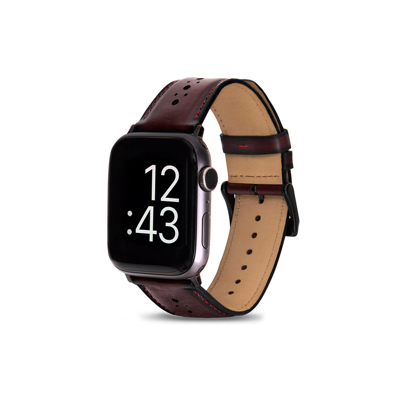 Classic Bordeaux Apple Watch Strap