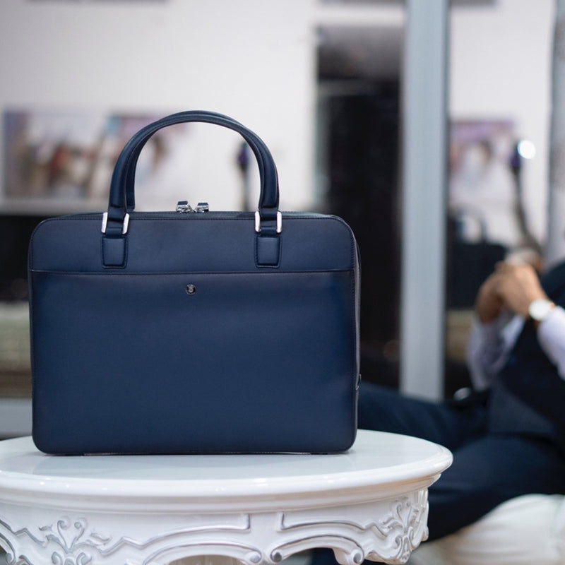 Navy laptop bag sales