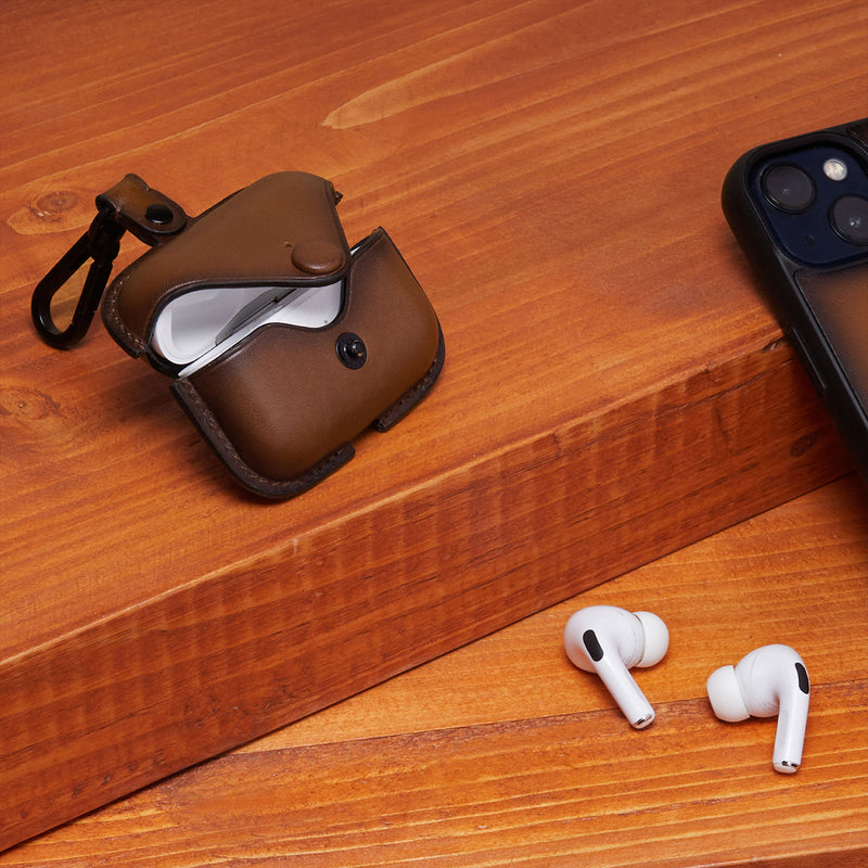 Buy Ducorium Cognac Leather AirPod Pro Case Online