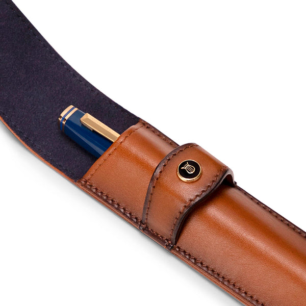 Classic Brown Single Pen Pouch